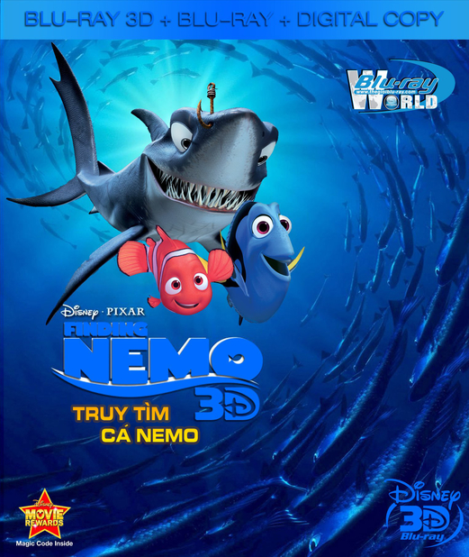D116. Finding Nemo 2003 - ĐI TÌM NEMO 3D 25G (DOLBY TRUE-HD 7.1)  